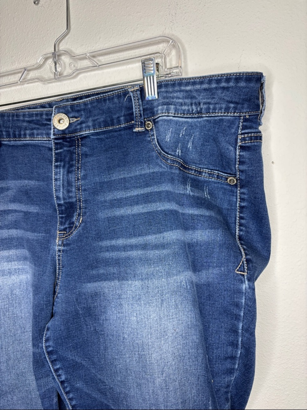 Maurices size 22W Regular Dark Blue Skinny Jeans - Picture 3 of 10